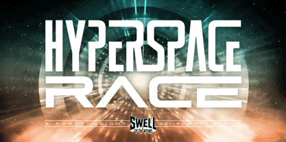 Hyperspace Race Font Poster 1