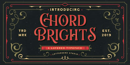 Chord Brights Font Poster 1