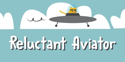 Reluctant Aviator Font Poster 1
