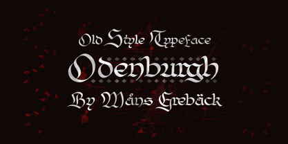 Odenburgh Font Poster 1