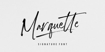 Marquette Font Poster 1