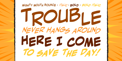 Mighty Mouth Font Poster 4