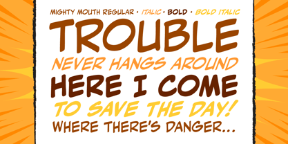 Mighty Mouth Font Poster 3