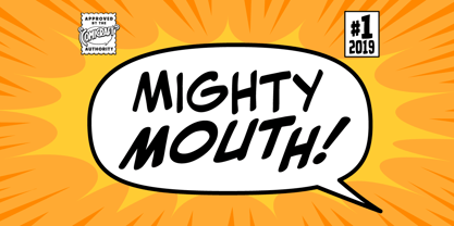 Mighty Mouth Font Poster 1