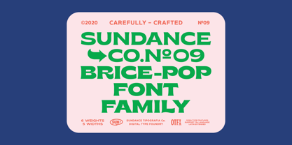 Brice Font Poster 2