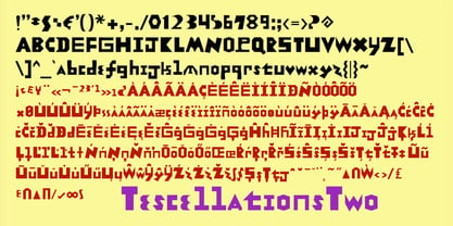 Tescellations Font Poster 5