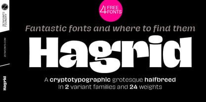 Hagrid Font Poster 1