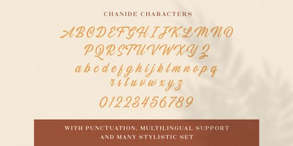 Chanide Script Fuente Póster 8