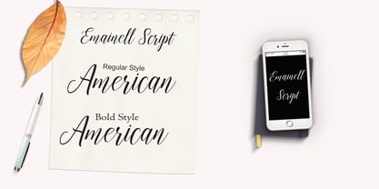 Emainell Script Font Poster 5