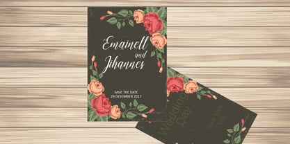 Emainell Script Font Poster 4