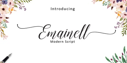 Emainell Script Police Poster 1