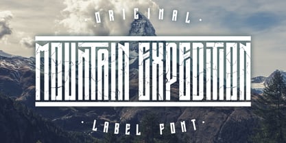 Mountain Expedition Font Poster 1
