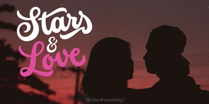 Stars & Love Font Poster 1