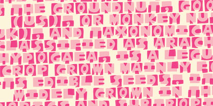 Peanut Square Layer Font Poster 6