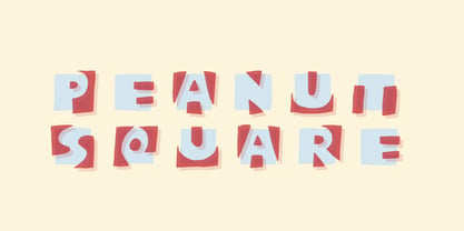 Peanut Square Layer Font Poster 4