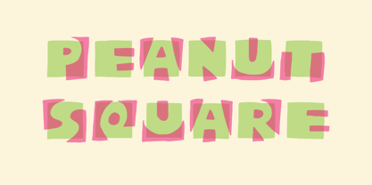 Peanut Square Layer Font Poster 1