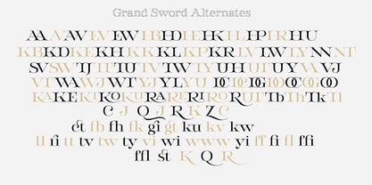 Grand Sword Font Poster 6
