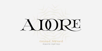 Grand Sword Font Poster 2