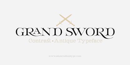 Grand Sword Font Poster 1