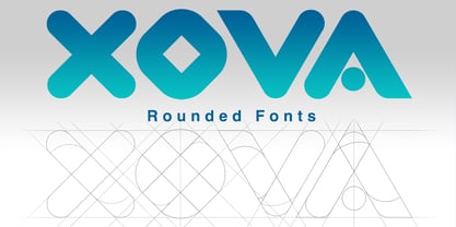 Xova Rounded Font Poster 6