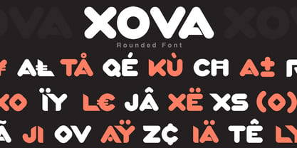Xova Rounded Font Poster 3