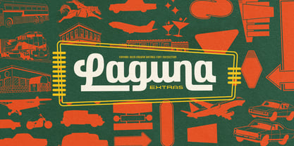 Laguna Vintage Fuente Póster 11