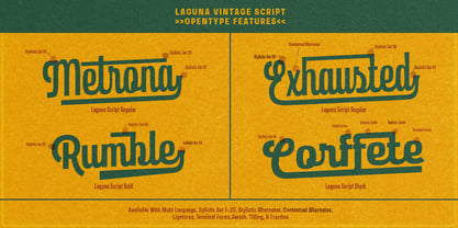 Laguna Vintage Font Poster 3