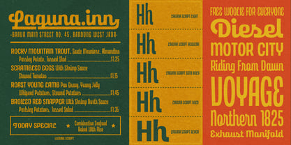 Laguna Vintage Font Poster 2