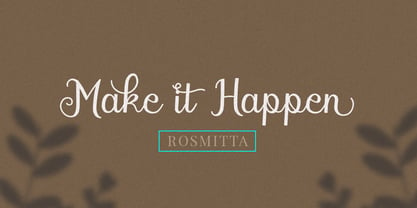 Rosmitta Font Poster 9