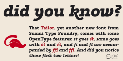 Tailor Font Poster 1
