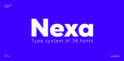 Nexa Font Poster 1