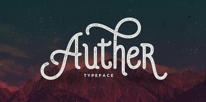 Auther Font Poster 1
