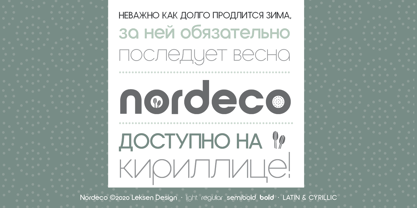 Nordeco Font Poster 7