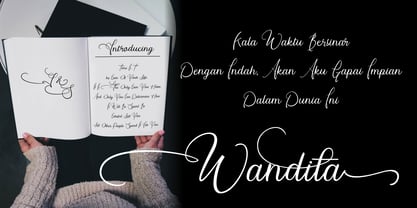 Wandita Font Poster 2