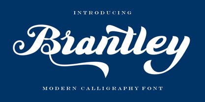 Brantley Script Font Poster 1