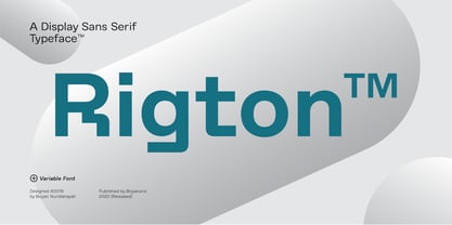 Rigton Font Poster 1