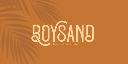 Boysand Font Poster 1