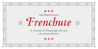 Frenchute Font Poster 1
