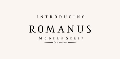 Romanus Font Poster 1