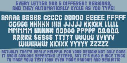 Unlikely Font Poster 3
