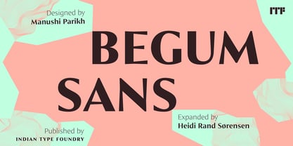 Begum Sans Font Poster 1