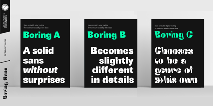 Boring Sans Font Poster 10