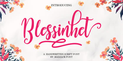 Blessinhet Script Font Poster 1