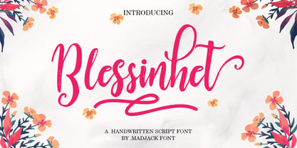 Blessinhet Script Fuente Póster 1