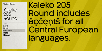 Kaleko 205 Round Font Poster 9