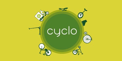 Cyclo Font Poster 3