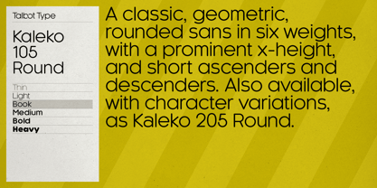 Kaleko 105 Round Font Poster 3