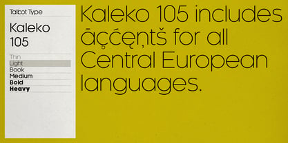 Kaleko 105 Font Poster 7
