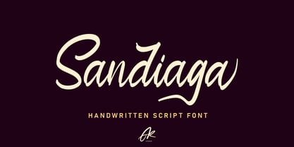Sandiaga Font Poster 1