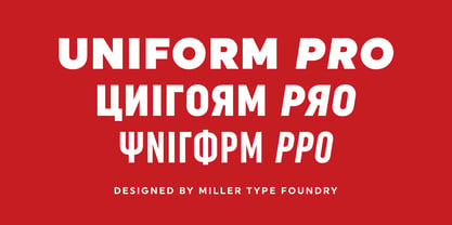 Uniform Pro Font Poster 1